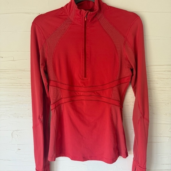 Lululemon Half Zip Jacket | Size 6 | Love Red | Back Vertical Pocket - Picture 1 of 5